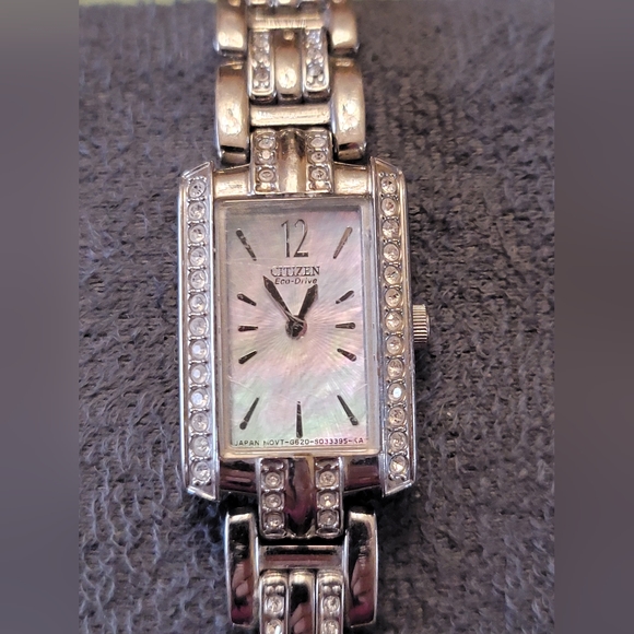 Citizen Eco-Drive Watch Women’s with Mother of Pearl and Swarovski Crystals - Picture 9 of 14